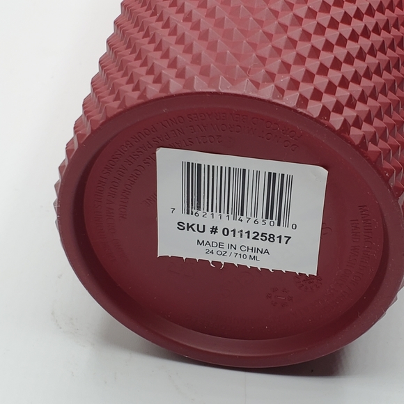 Starbucks 2022 Holiday Waxberry Blush Gradient Bling Venti 24 ounce Tumbler - Picture 3 of 11